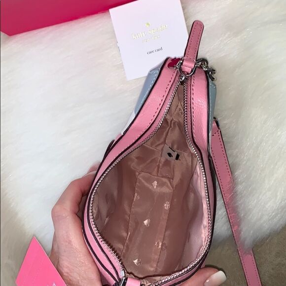 AUTHENTIC KATE SPADE LOVE BIRDS PINK MULTI COLOR CROSSBODY BAG - Picture 5 of 11